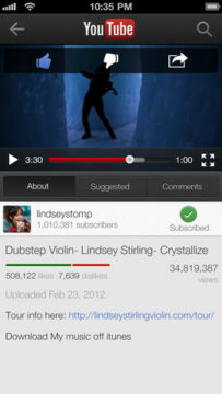 YouTube App For iPhone 5 And iPad Updated With New Features