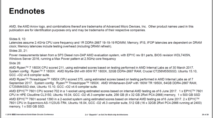 AMD Zeppelin SOC Fully Detailed at ISSCC - 7nm EPYC 64 Cores Rumor