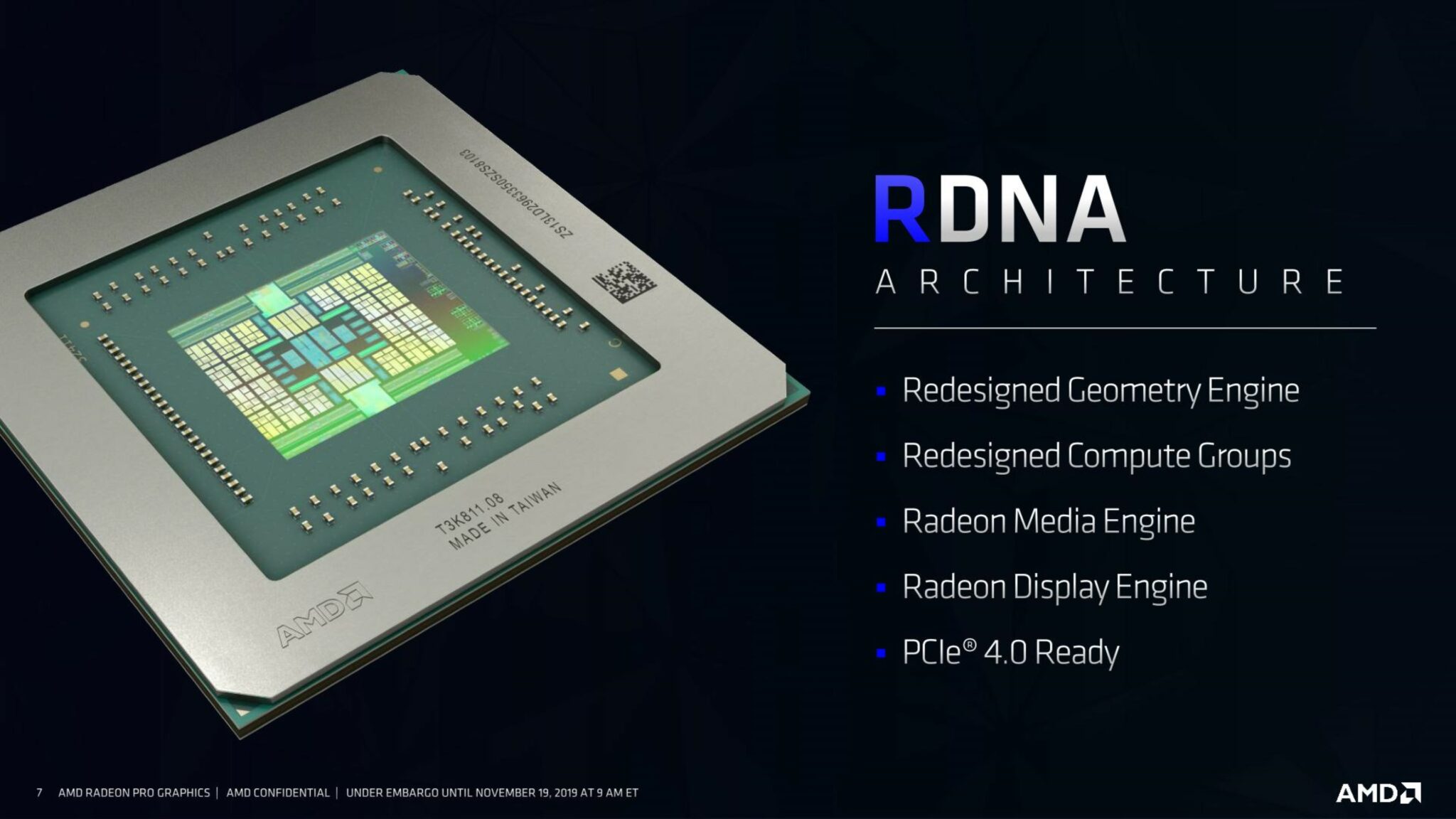 AMD Radeon Pro W5700X GPU With Navi 10 & 16 GB GDDR6 Unleashed