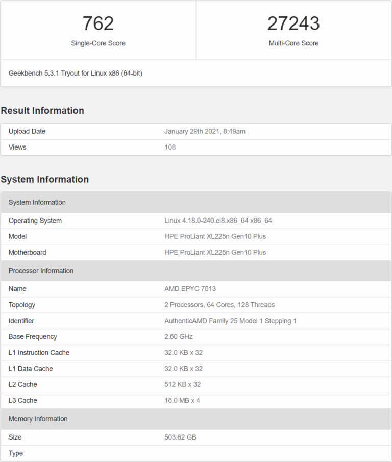 AMD EPYC 7643 'Milan' 48 Core Zen 3 CPU Benchmarked, Up To 3.45 GHz All ...