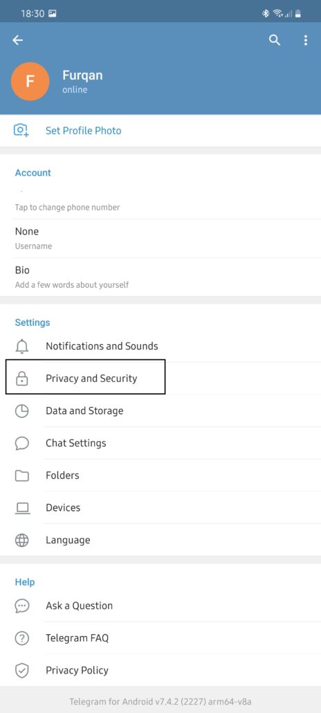 Activate Two-Factor Authentication on Telegram for Android [How To]