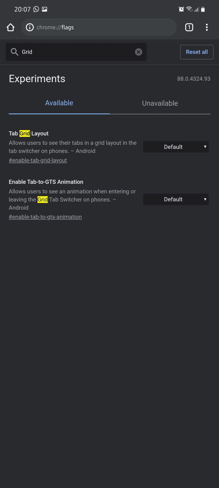 How to Turn Off Google Chrome on Android Grid Views for Tabs