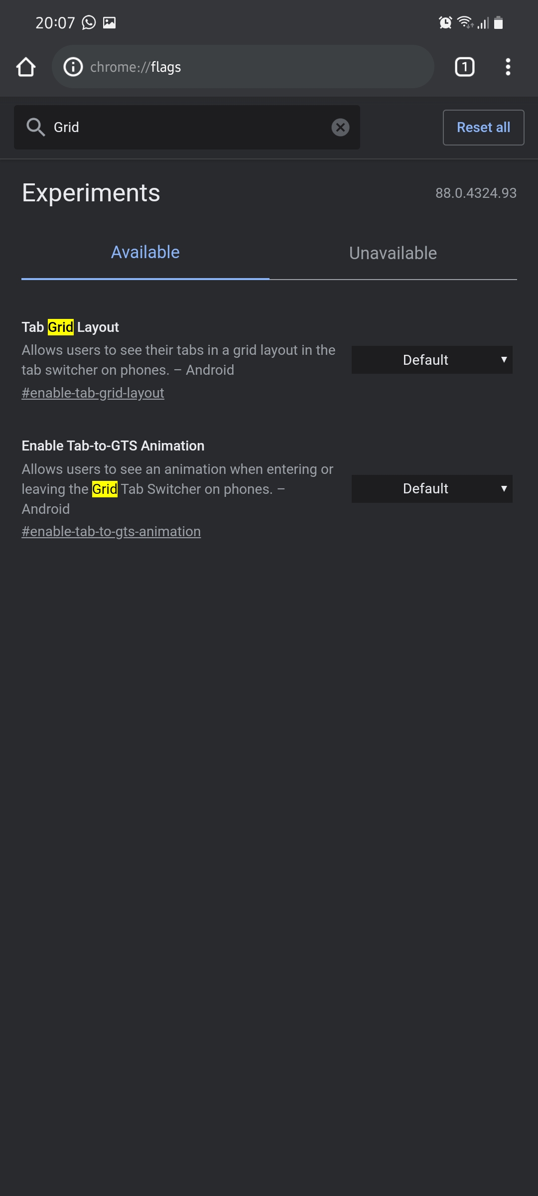 How to Turn Off Google Chrome on Android Grid Views for Tabs