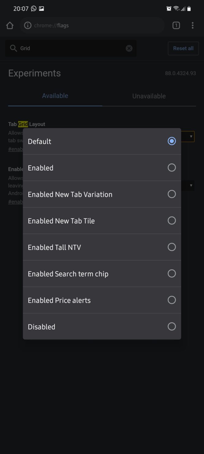 How to Turn Off Google Chrome on Android Grid Views for Tabs
