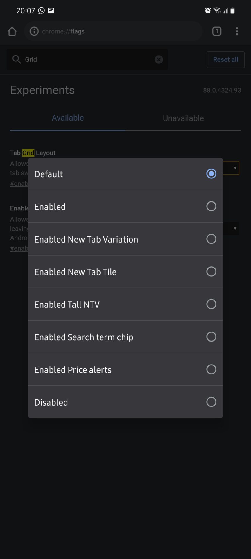 How to Turn Off Google Chrome on Android Grid Views for Tabs