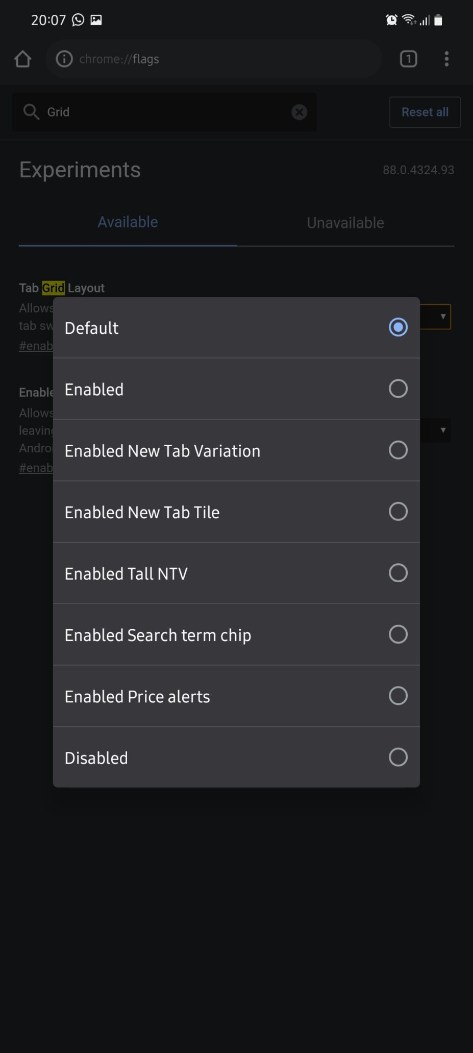 How to Turn Off Google Chrome on Android Grid Views for Tabs