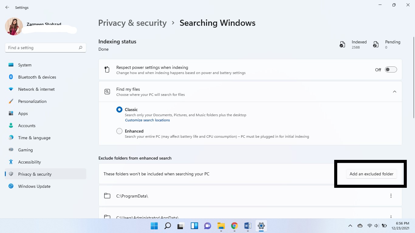 How to Hide Folders From Search Results on Windows 11 Systems