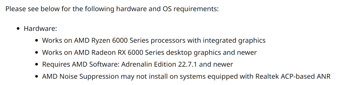 Driver Mod Allows AMD Noise Suppression Technology To Run On Older ...