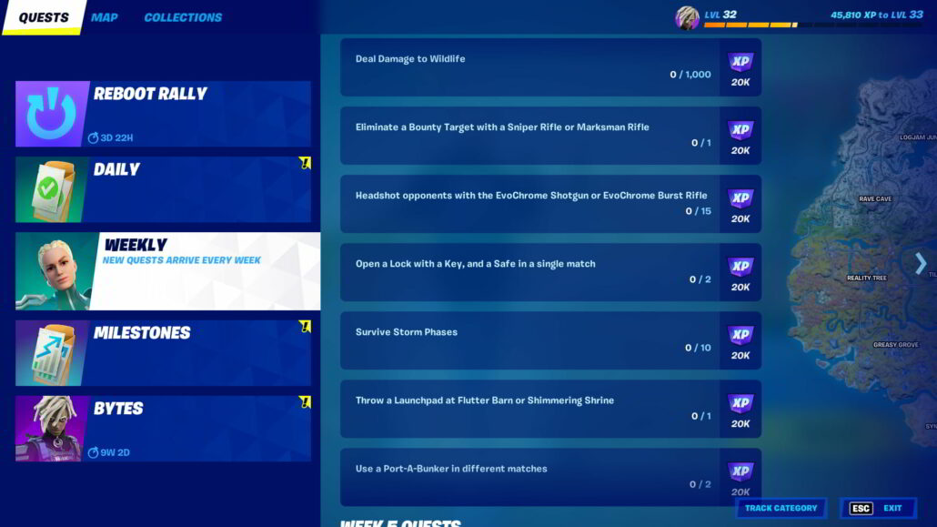 Fortnite Chapter 3 Season 4 – How to Complete Week 4 Quests
