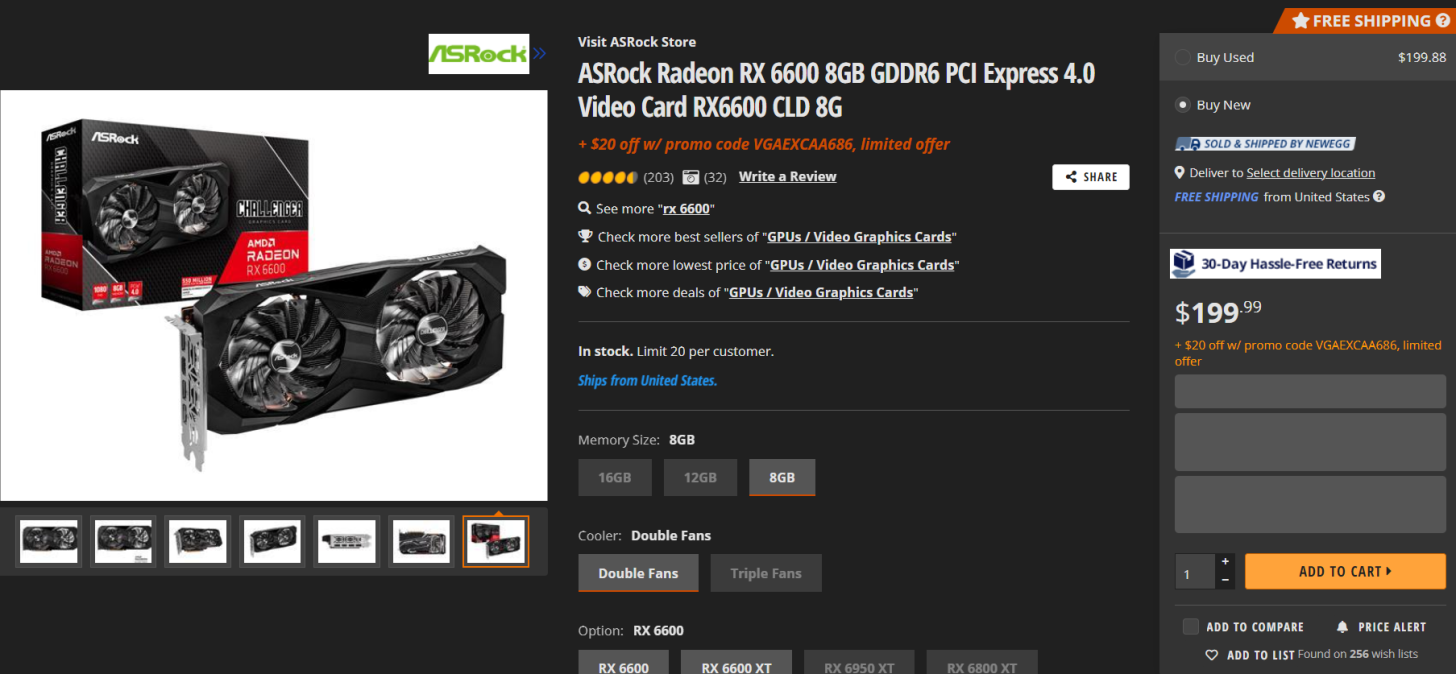 AMD Radeon RX 6600 GPU Gets a Significant Discount, Now Available For ...