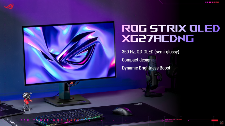 ASUS Unveils ROG SWIFT OLED PG27AQDP 