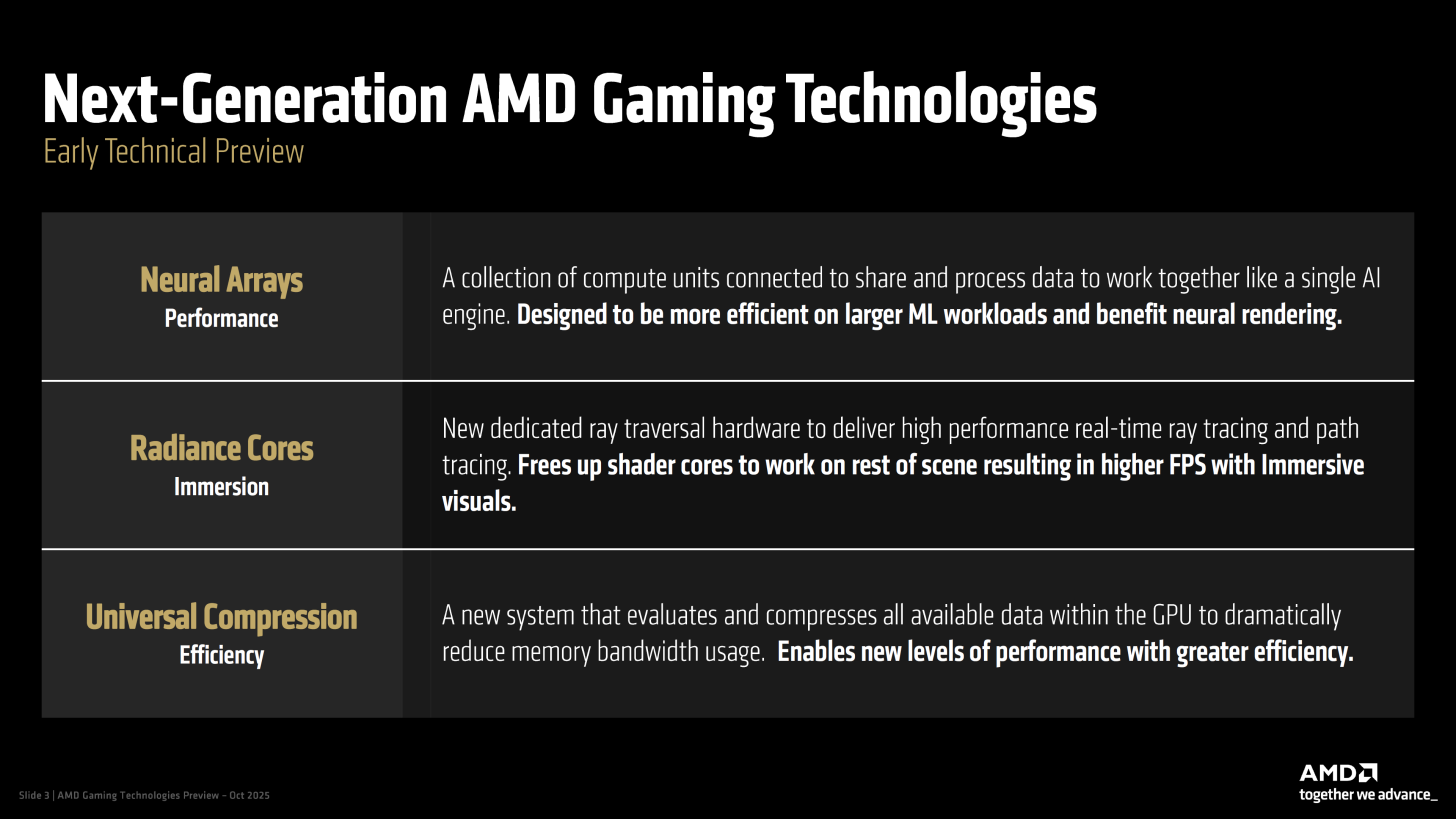 AMD Unveils Radiance Cores, Neural Arrays & Universal Compression For ...
