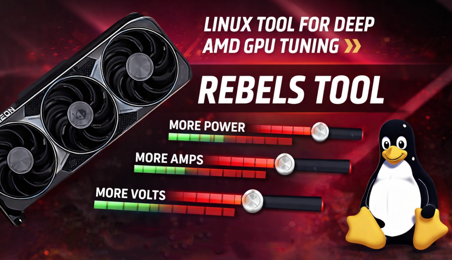 RebelsTool Shows How Linux Still Unlocks AMD GPU Power Controls Windows ...