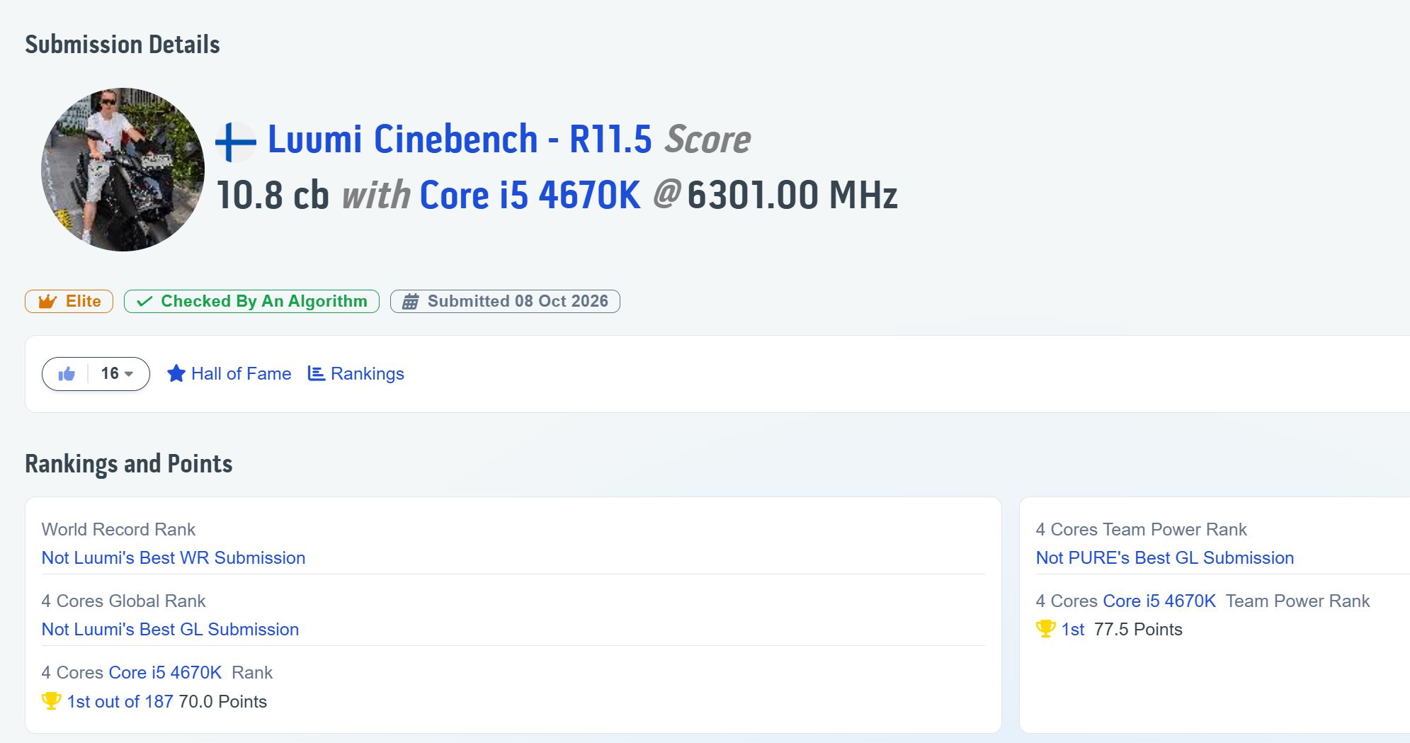 Intel Core i5 4670K Pushed To 6.3 GHz, Setting A New Cinebench R11.5 ...