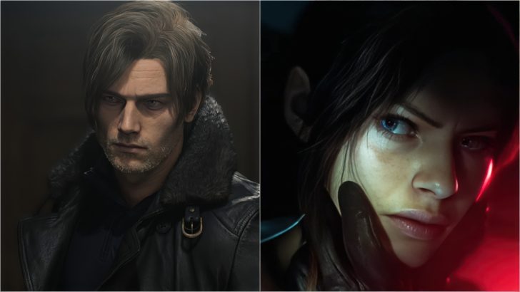 Leon Kennedy and Claire Redfield from Resident Evil Requiem and Resident Evil Veronica.